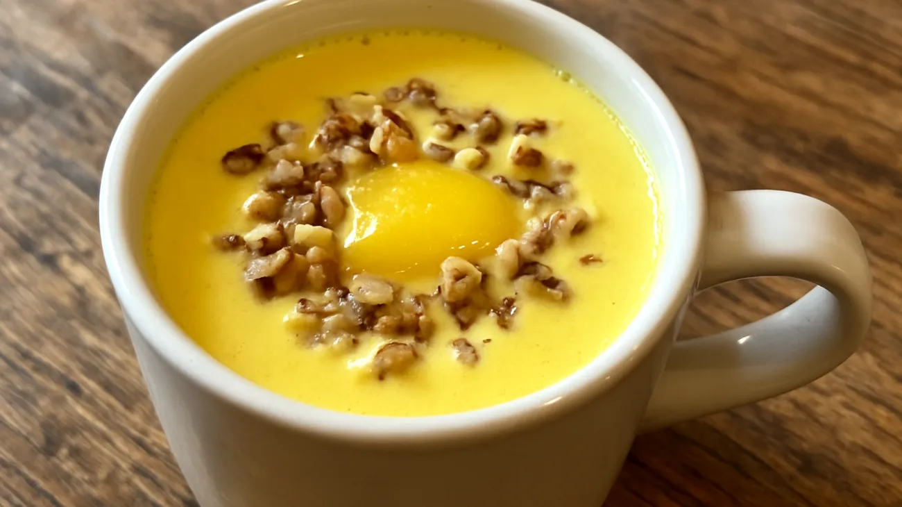 Goldene Milch mit Ghee und Walnüssen"