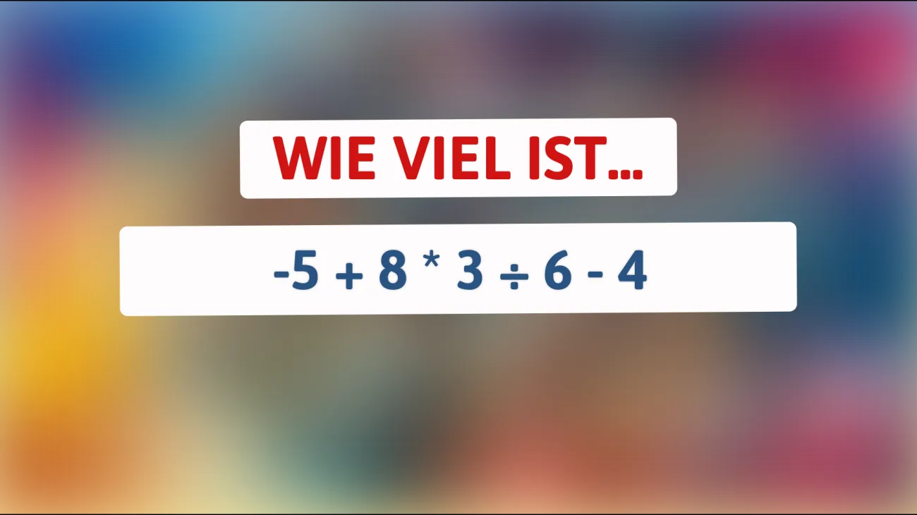 Nur wahre Genies können dieses knifflige Rätsel lösen: Kannst du die richtige Lösung finden?"