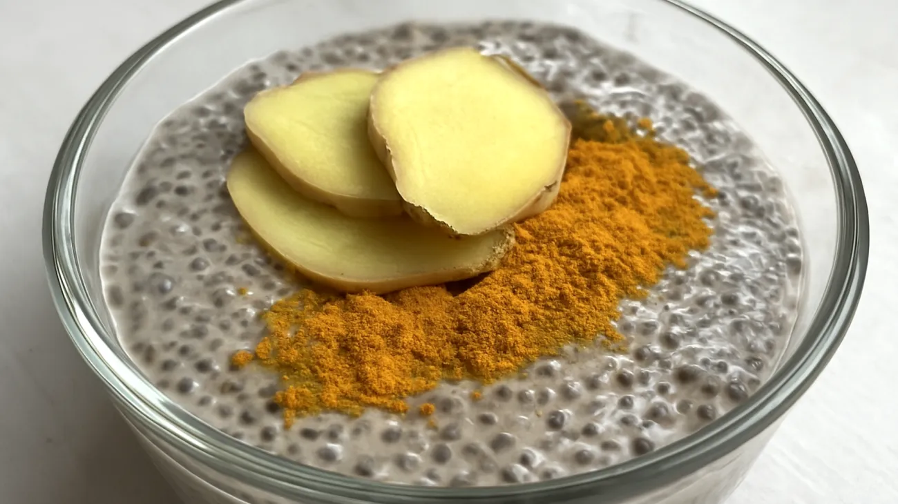 Kombucha-Chia-Pudding mit Ingwer und Kurkuma"