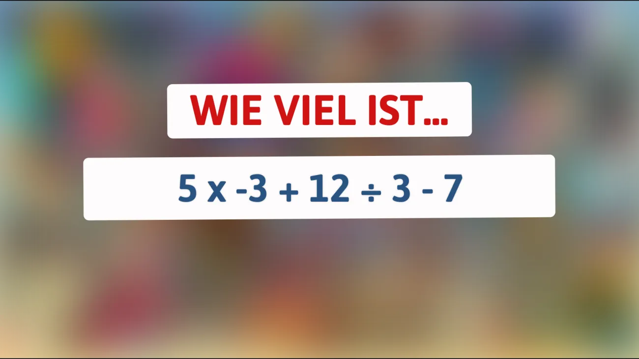 Nur 5% der Genies können diese mathematische Knobelei lösen – gehörst du dazu?"