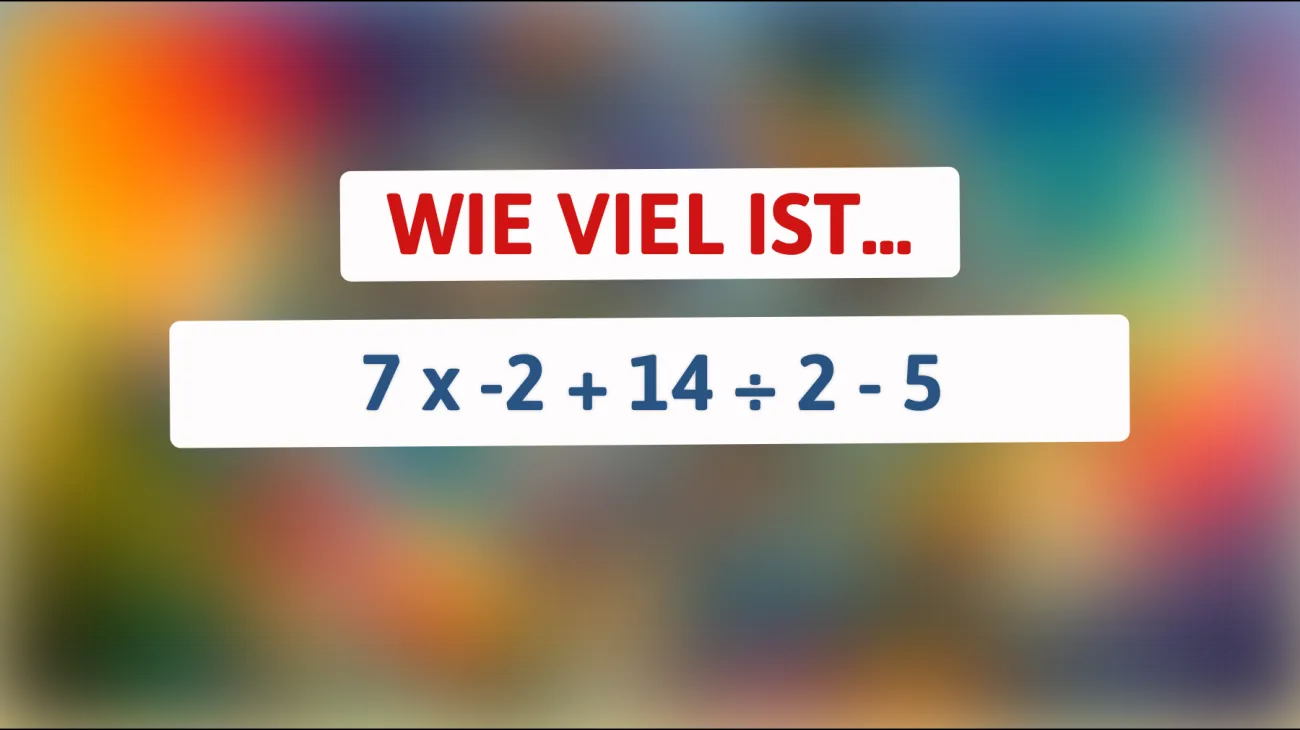 Nur die intelligentesten Köpfe können dieses mathematische Rätsel knacken: Sind Sie schlau genug, um das Ergebnis zu finden?"