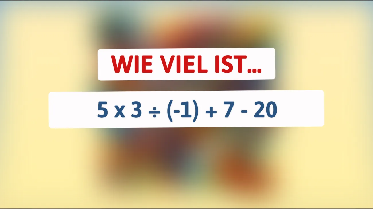 Nur für mathematische Genies: Nur 1% der Menschen löst dieses knifflige Rätsel! Traust du dich, es zu knacken?"