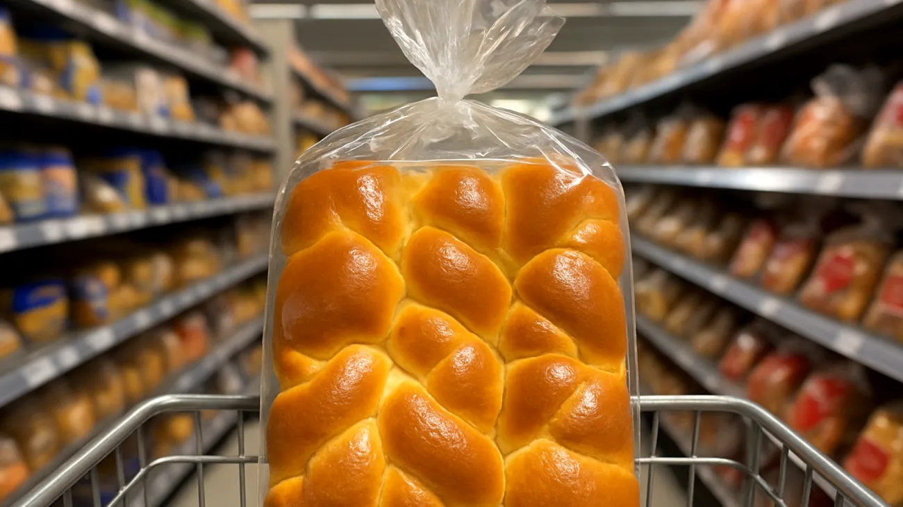 Verpackte Brioche"